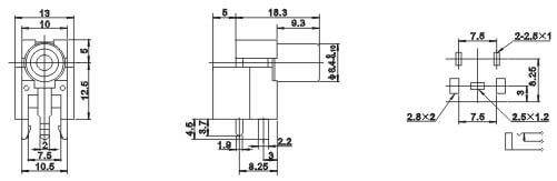RCA Connectors Socket 90 Degree for PCB