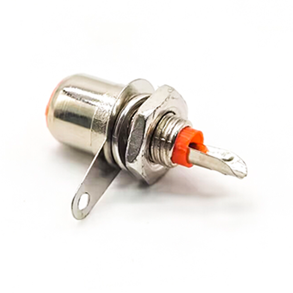 RCA Jack Connector Female Straight Push on Solder Type for Cable