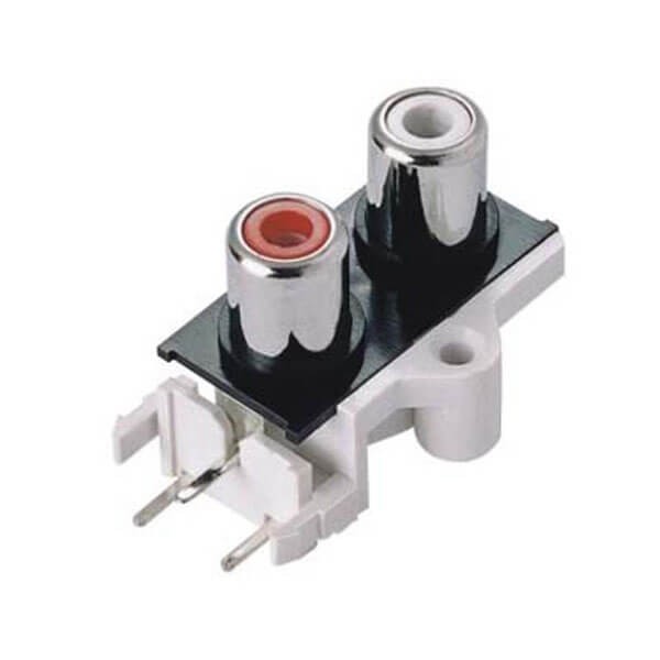 RCA Jack Connector Receptacle Socket for PCB Mount 90Degree