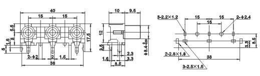 Yellow Color PCB Mount RCA Female Connector Right Angle