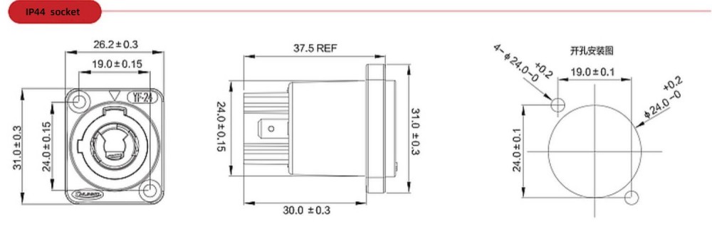 Connectors Signal Pins Contacts Socket Female Male Plug Electric Pole Connectors