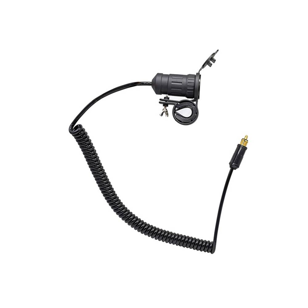 Motorcycle Car Charger Cigarette Lighter Power Cord Backlit White Core Waterproof 3.1A Dual USB Phone Charging Head