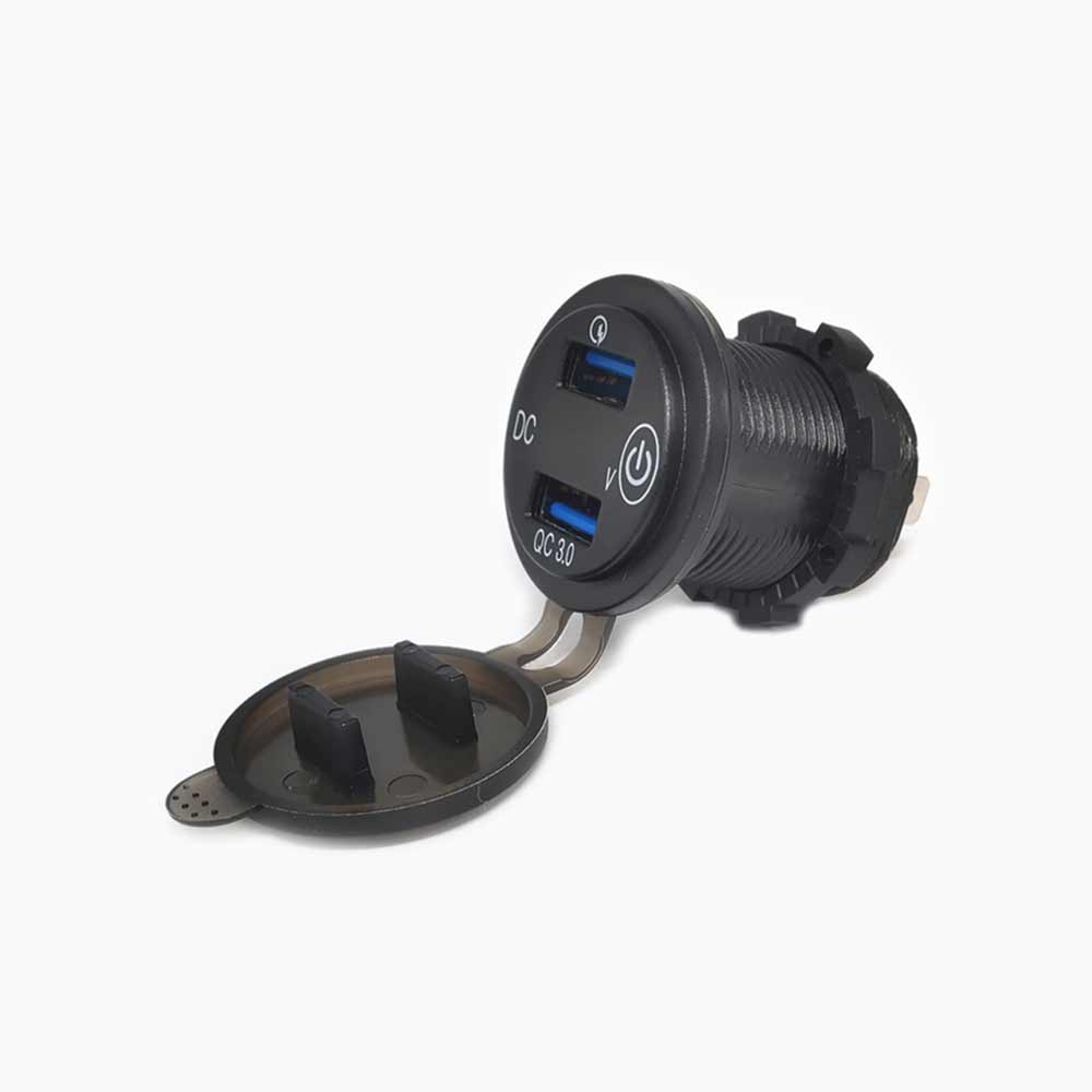 Touch Switch QC3.0 Qualcomm Quick Charge USB with Voltage Display Smartphone Intelligent Charging Switch-Controlled Power