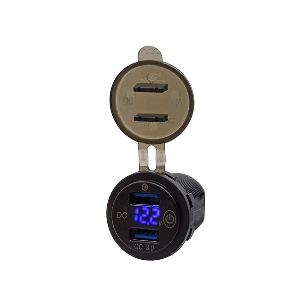 Touch Switch QC3.0 Qualcomm Quick Charge USB with Voltage Display Smartphone Intelligent Charging Switch-Controlled Power