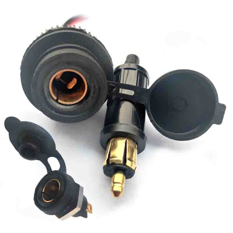 12V Motorcycle Car Cigarette Lighter Power Adapter Eu Type For Bmw Motorcycle Powerlet Din Hella Socket Plug