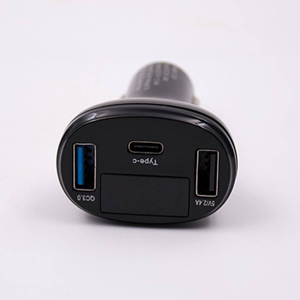 Car Cigarette Lighter Adapter To USB TYPE-C Socket 3 Ports