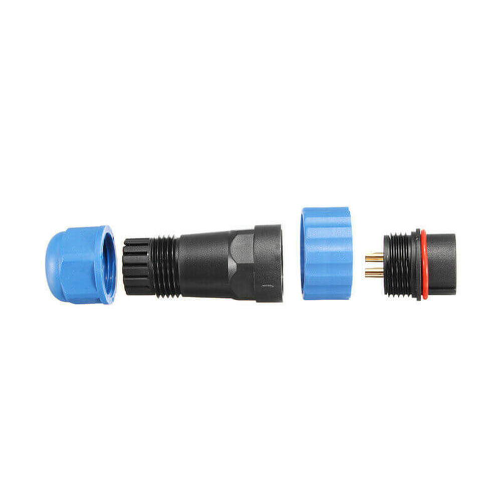 2 Pin Waterproof Connector SP17 IP68 Cable Plug Socket In-line Type