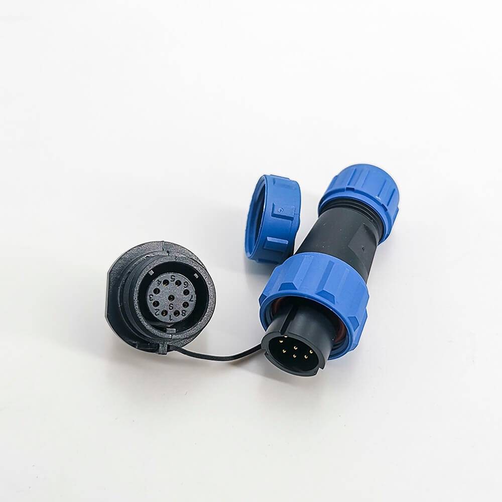Elecje SP 13 Series Waterproof Male Plug & Female Socket 9 pin Panel Mount Circular Connector