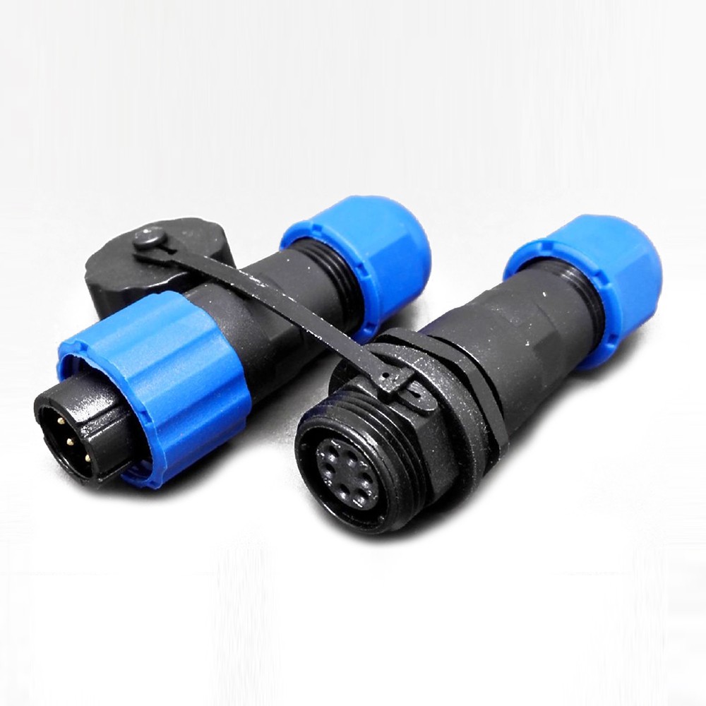 Elecje SP13 Series male plug & female socket in line type 6 pin