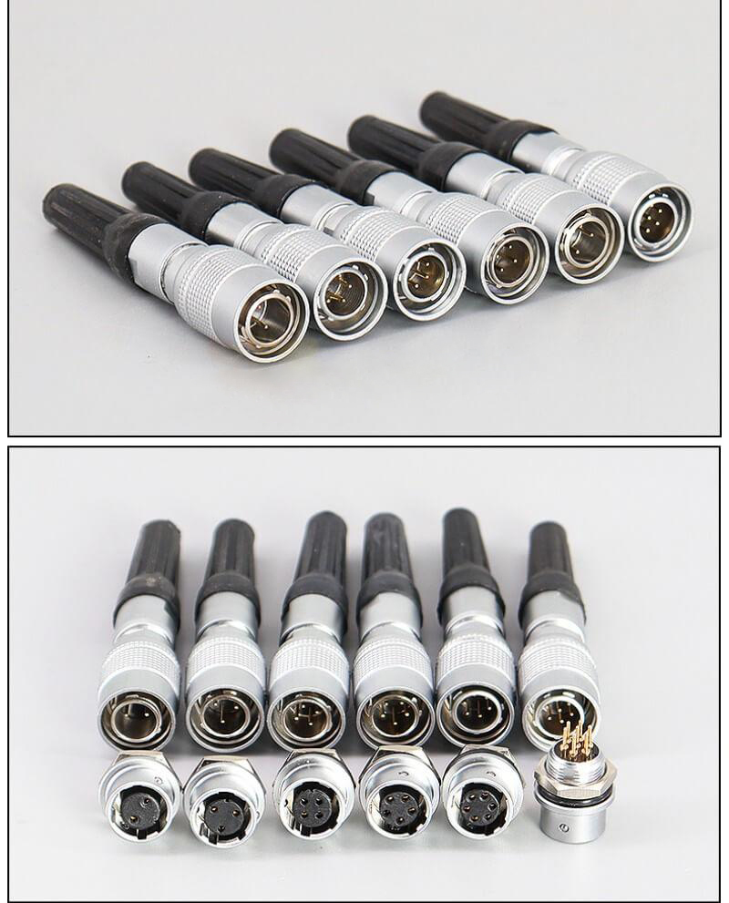6 Pin Male Plug Female Socket Avation Connector Push-Pull Quick Lock YC8 Series Connector Reverse Mount