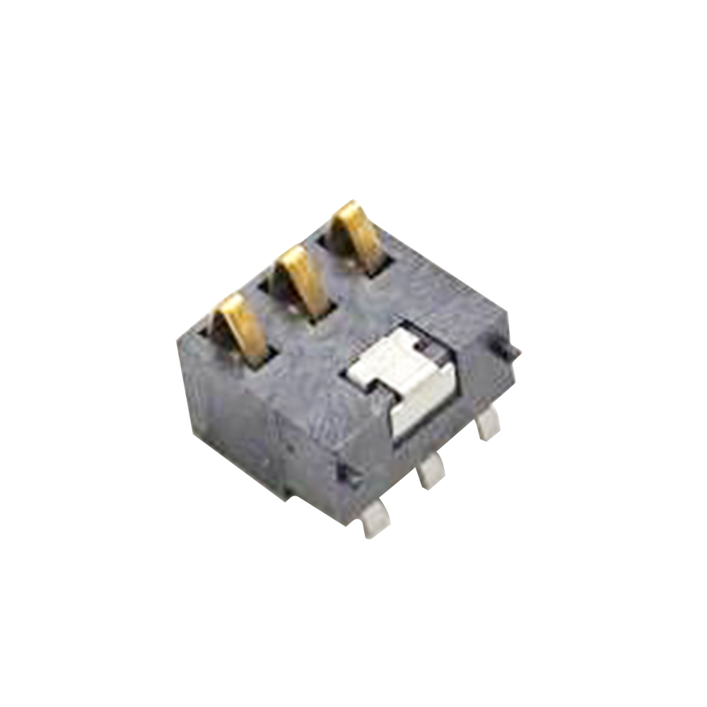 3 Pin DC Power Connector 7.0H Gold Plating PCB Mount 2.5PH Horizontal Battery Connector