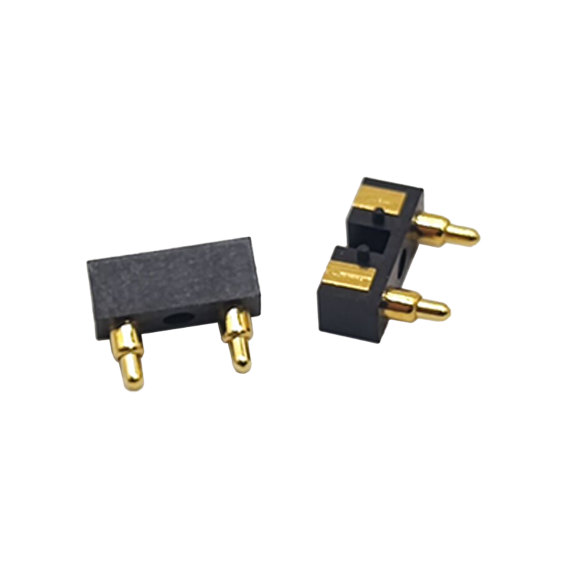 Brass Pogo Pin Connector 2 Pin 5MM Pitch Solder Multi Pin Series Flat Type