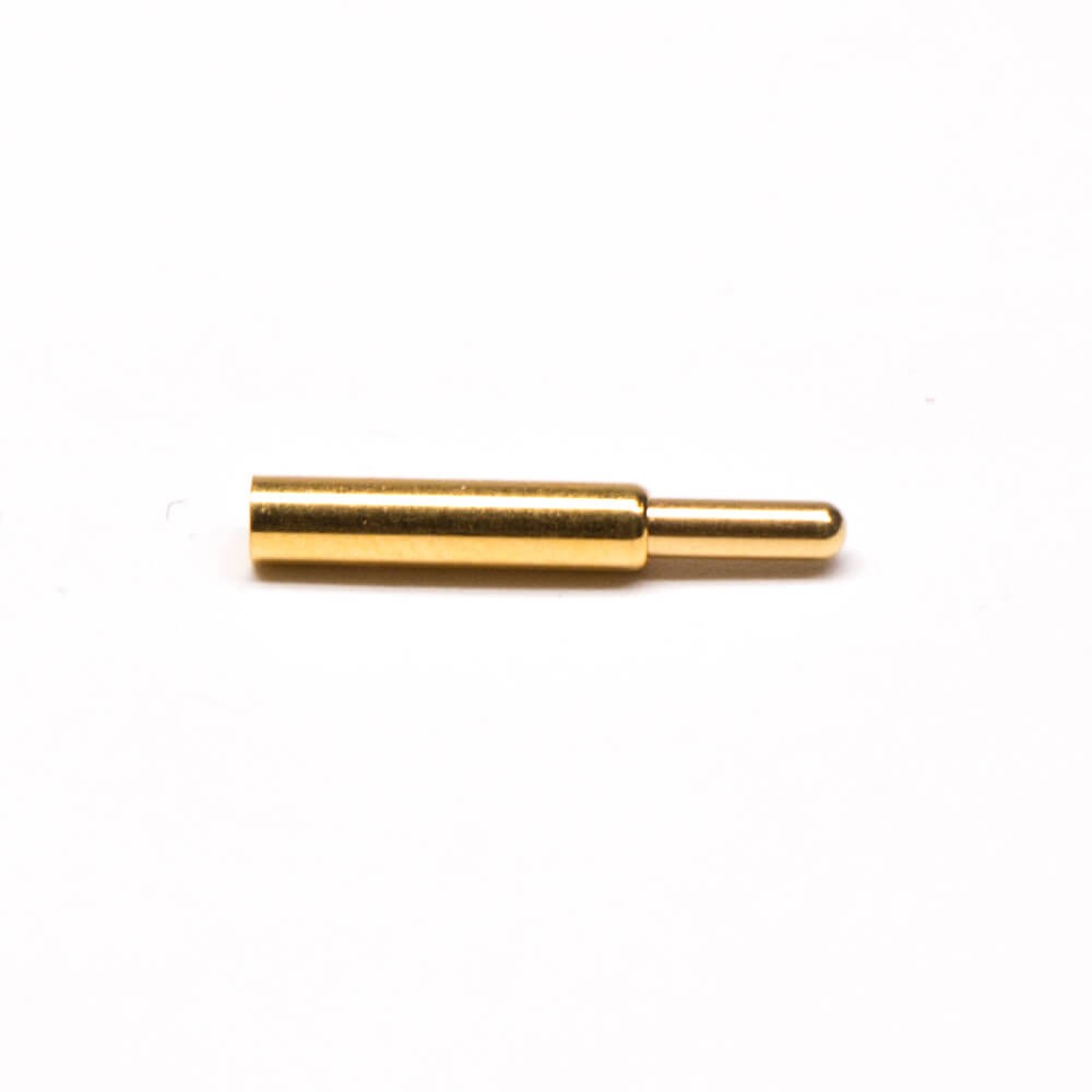 Brass Pogo Pin Connector Gold Plating Single Core Solder Shaped Series Straight G Type