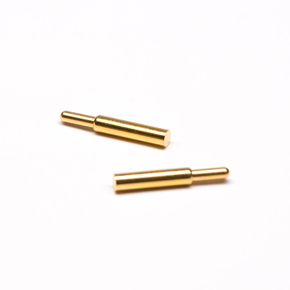 Brass Pogo Pin Connector Gold Plating Single Core Solder Shaped Series Straight G Type