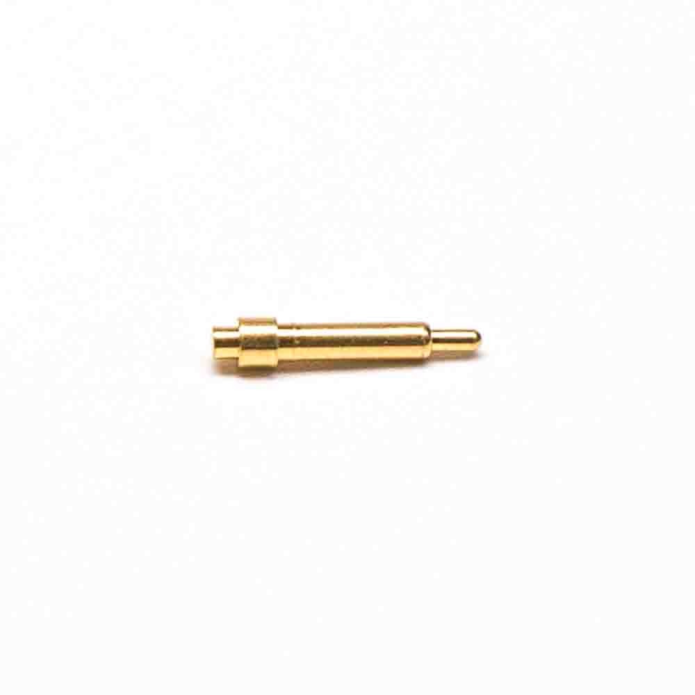 Pogo Pin Connector Brass Single Core Shaped Plug-in Type Solder Gold Plating Straight