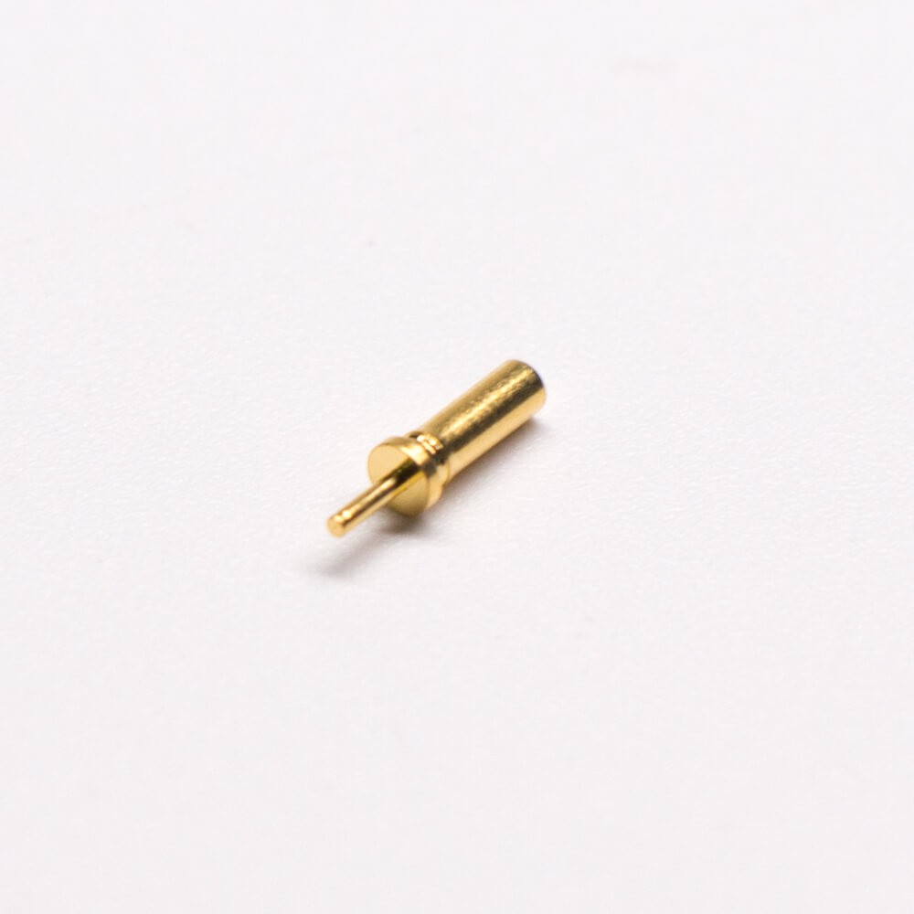 Pogo Pin Gold Plated Shaped Series T Type Brass Straight Solder Single Core