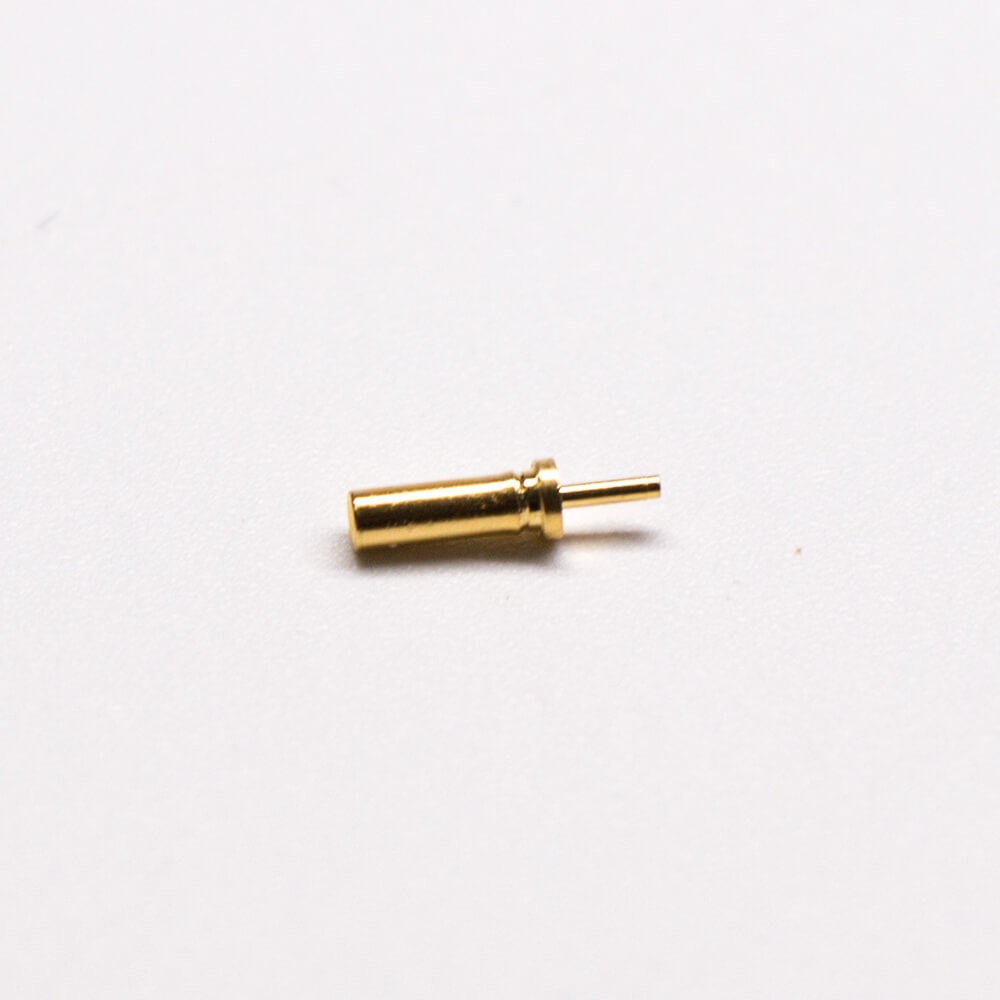 Pogo Pin Gold Plated Shaped Series T Type Brass Straight Solder Single Core