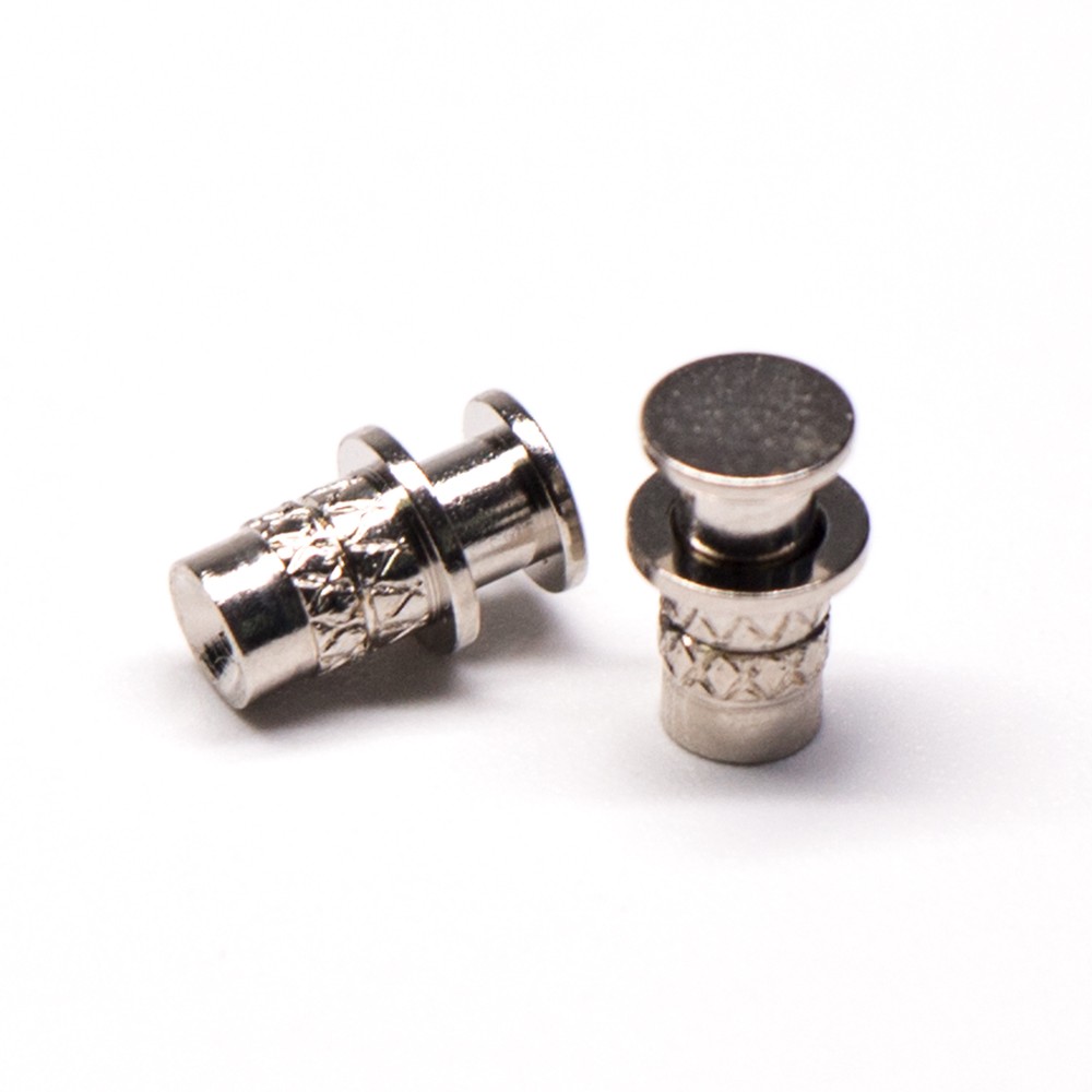 SMT Pogo Pin Contact Shaped Nickel Plating Plug-in Brass Straight Single Core Solder