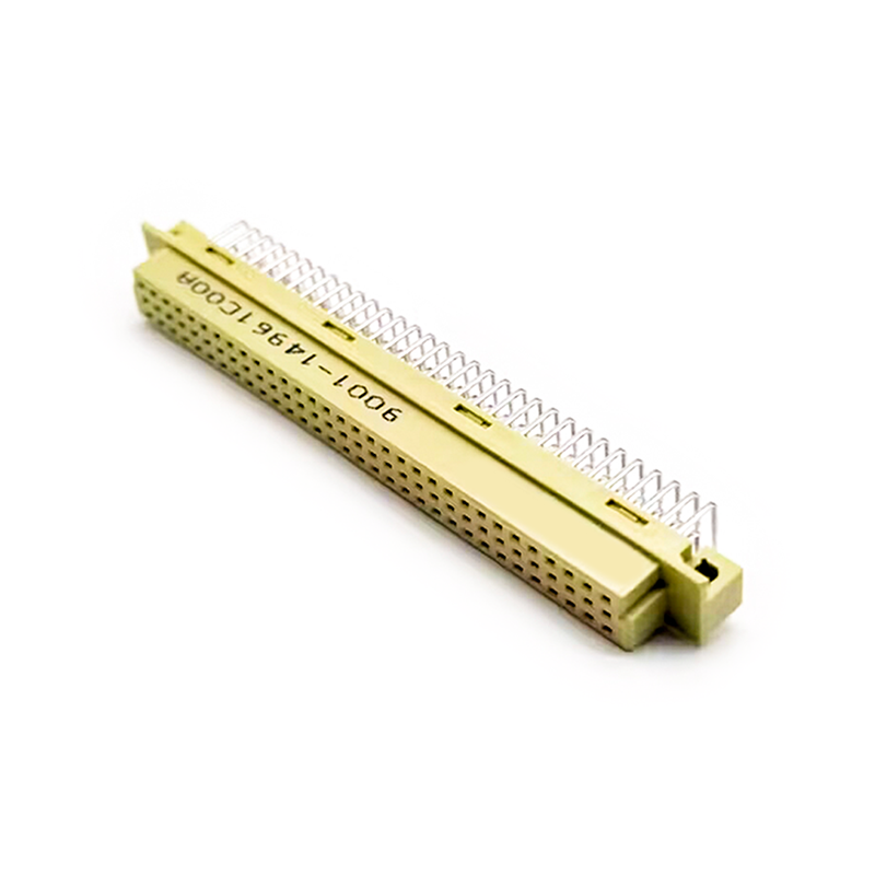 Din 41612 Connectors Female 96 PIN PH2.54（A+B+C）Right Angle European Socket Through Hole for PCB Mount