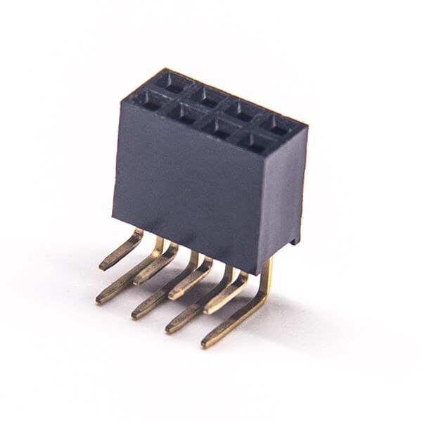 10pcs Right Angle Female Header Pin Connector Dual Row Y Type 2.54mm Picth