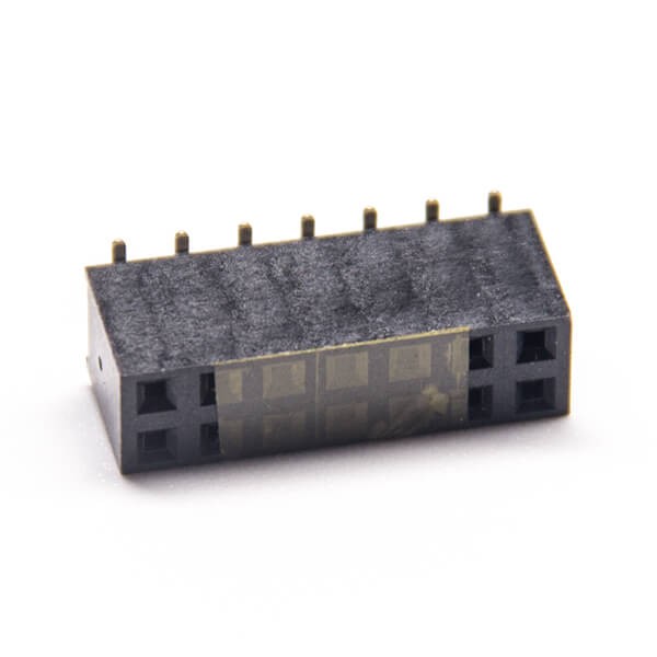 2pcs 14 pin Header Female Dual Row U Type 2.54mm Picth SMT