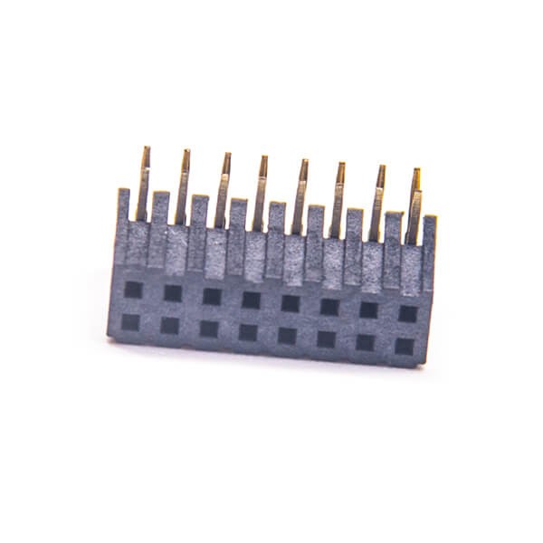 2pcs 2X8 Female Header 90 Degree Single Row 2.0mm Picth DIP Type
