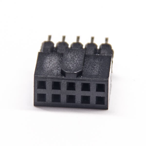2pcs Double Row Female Header 10 Way Straight 2.54 PH DIP Type