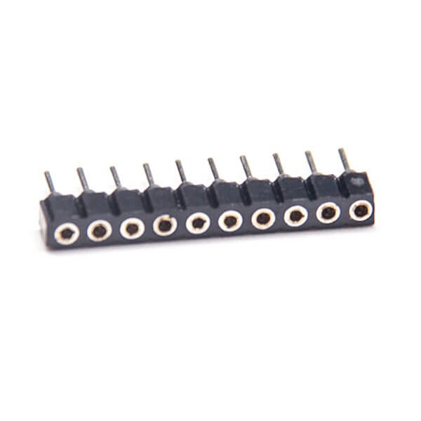 2pcs Female Pin Header Straight 2.0mm Circular Holes Single Row DIP Type