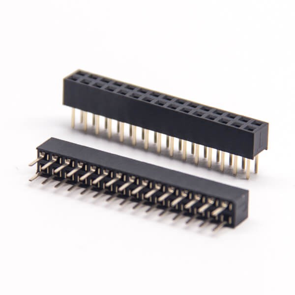 30 Pin Header Straight Female DIP Type Dual Row PCB Mount 2.54 Center Spacing