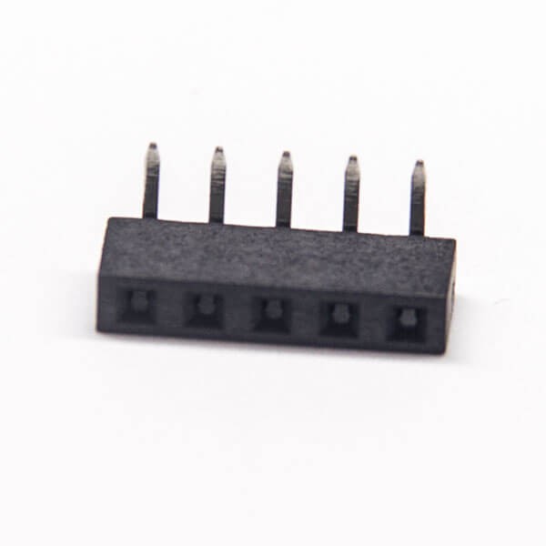 3pcs 2mm Header Right Angle 5 Pin Single Row Dip Type