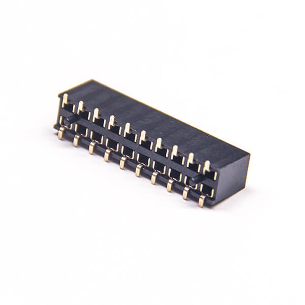 PH2.54mm Female Header SMT Type 180 Degree U Type Dual Row 7.1mm palstic Height 2*10 20 Pin