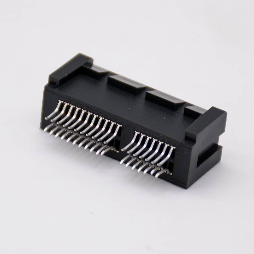 PCIE Board Connector 36 Pin 1X Splint Type Black Memory Card Slot