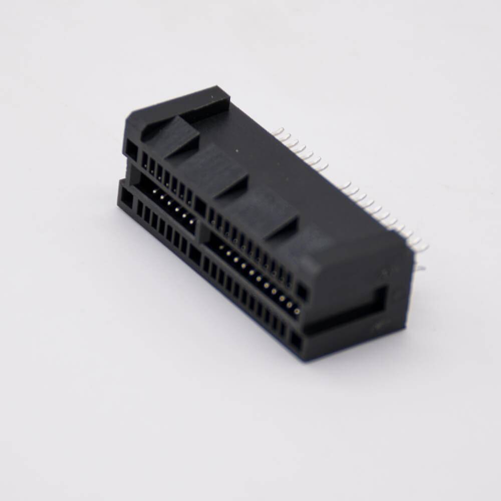 PCIE Board Connector 36 Pin 1X Splint Type Black Memory Card Slot