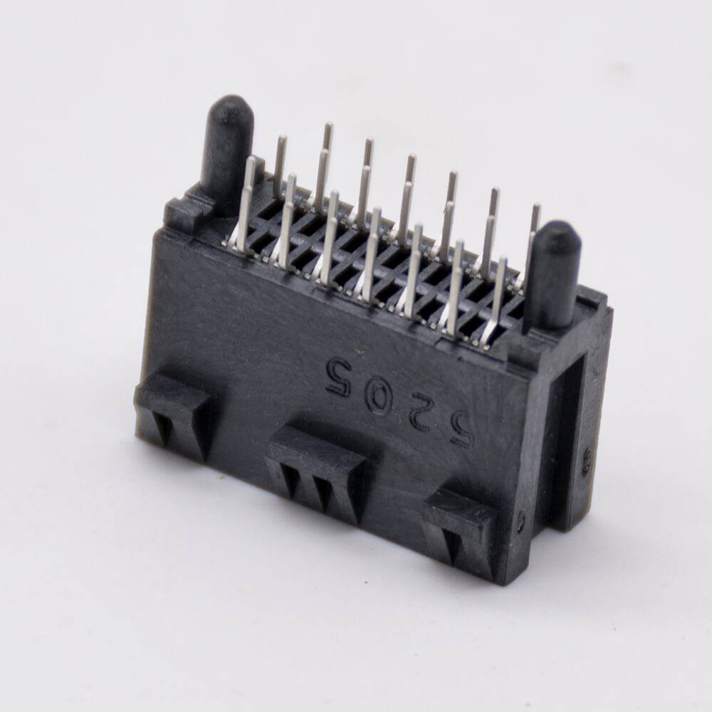 PCIE Connector Slots 26 Pin Black Plug-in Memory Card Slot Connector