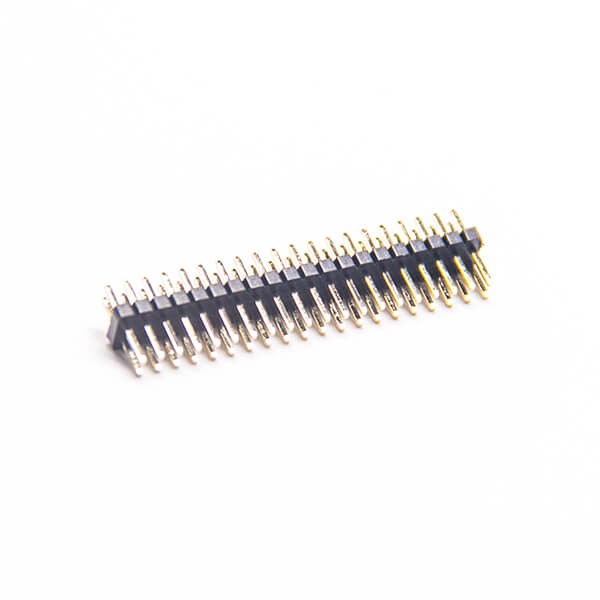 2pcs 40 Pin Header Connector 180 Degree 1.27mm Dual Row Dip Type