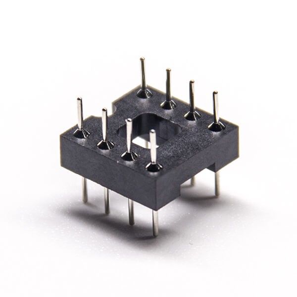 5pcs Round Pin Headers Straight Double Row 2.54mm DIP Type