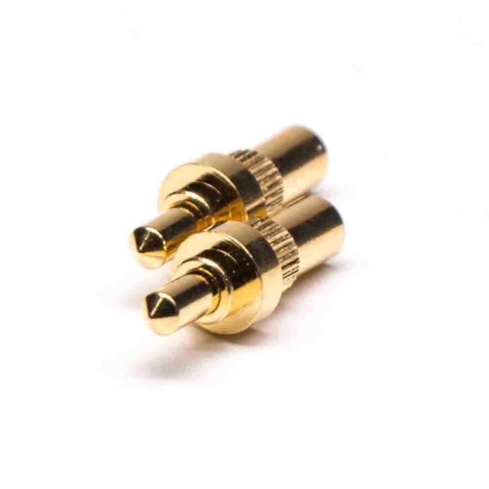 Pogo Pin Assembly Gold Plating Shaped Series Plug-in Brass Straight Single Core