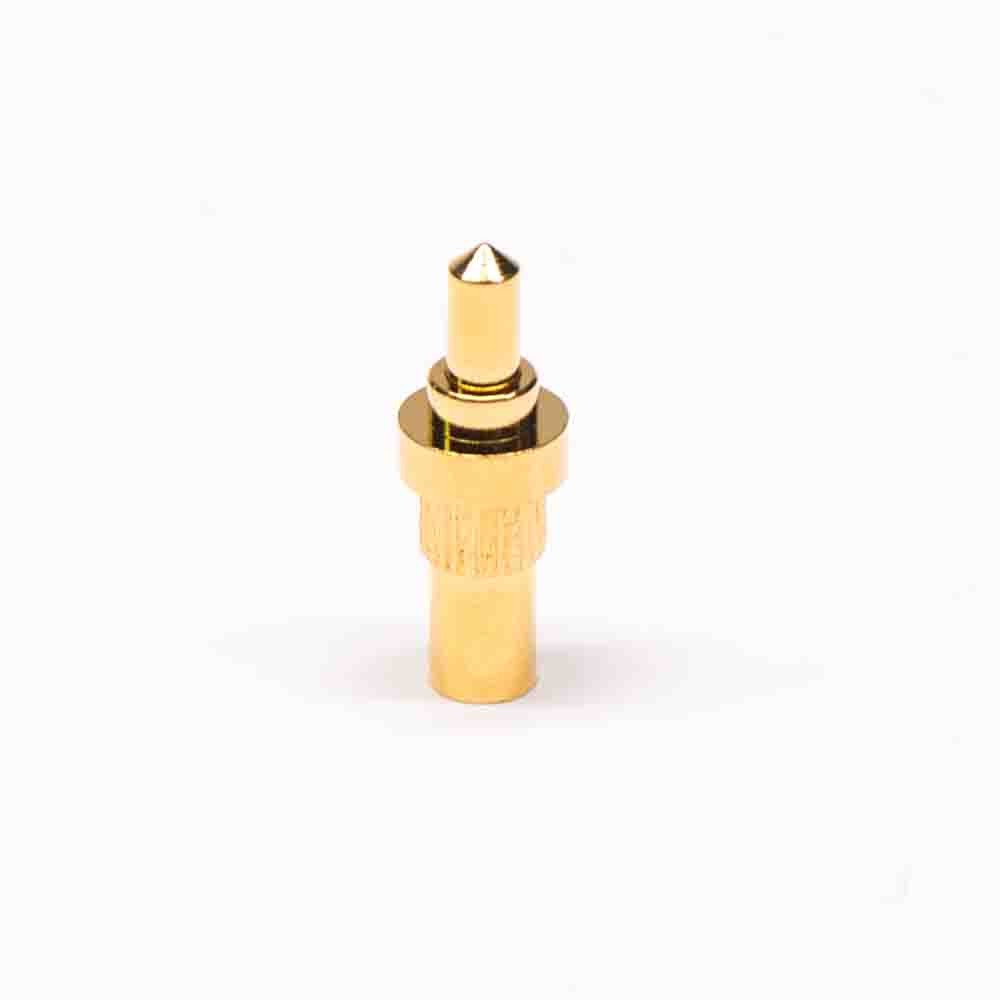 Pogo Pin Assembly Gold Plating Shaped Series Plug-in Brass Straight Single Core