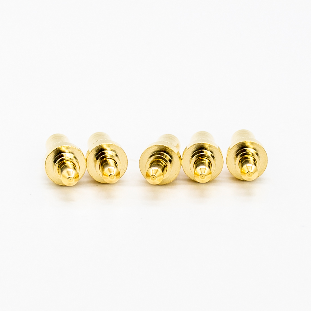 Pogo Pin Assembly Gold Plating Shaped Series Plug-in Brass Straight Single Core