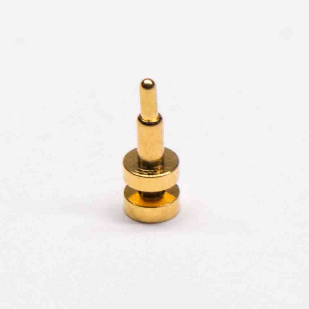 Pogo Pin Probe Connector Plug-in Brass Gold Plating Single Core Solder Shaped