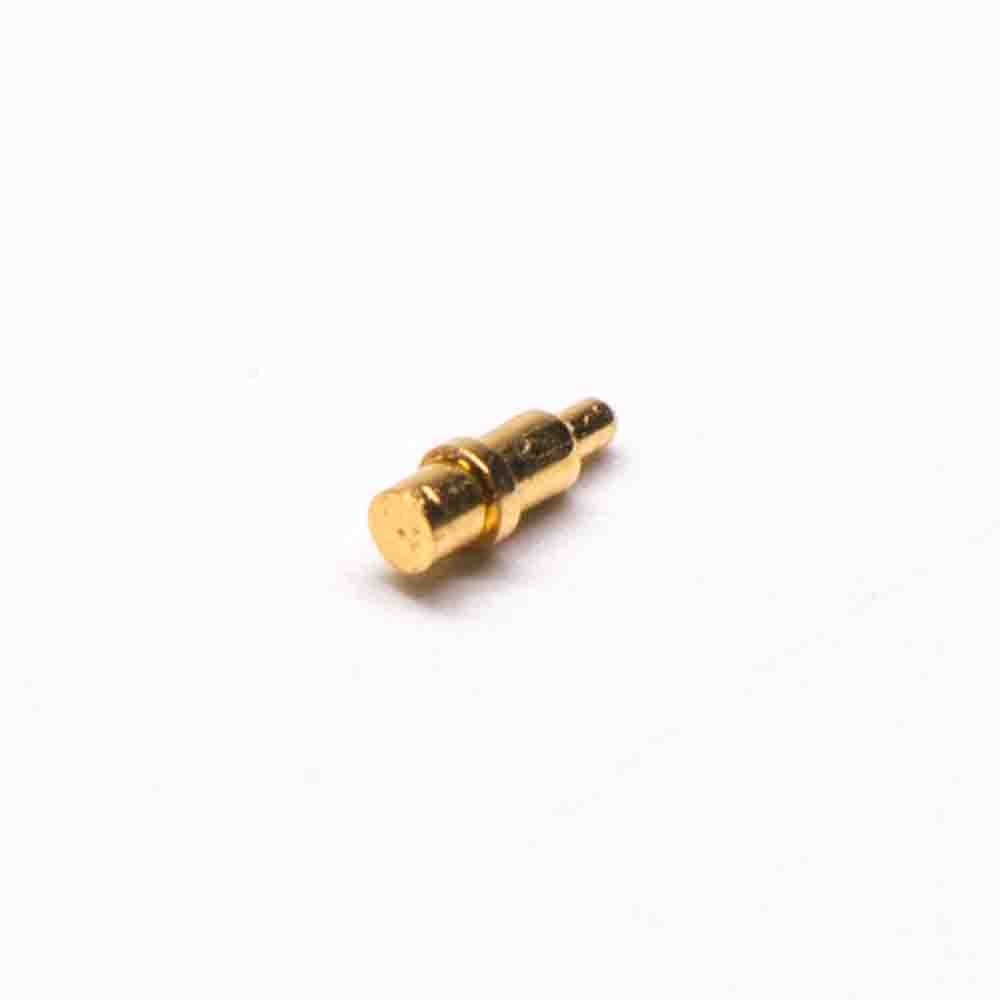 SMT Pogo Pin Connector Plug-in Type Solder Shaped Brass Straight Gold Plating Single Core