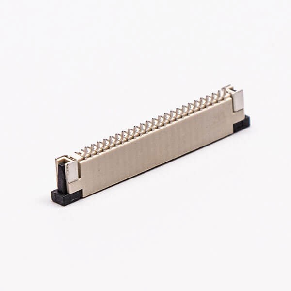 FPC Connector Jack 1.0PH 24 Pin Bottom Contact Style Slider Type for Surface Mount 2.5H
