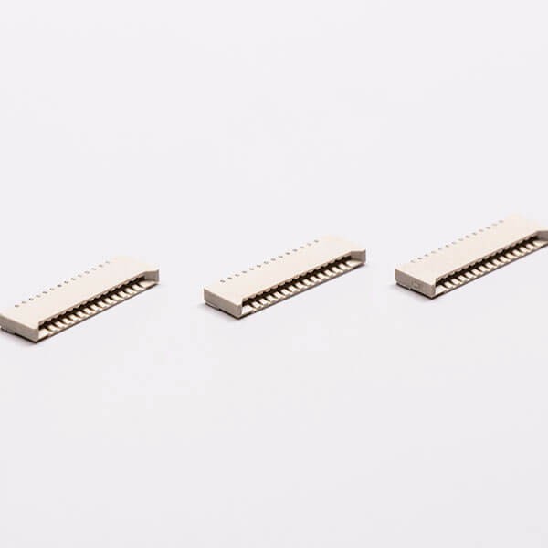 FPC Socket Connector Dual Contact Style 1.0 PH 14 PIN Horizontal Type 2.0H