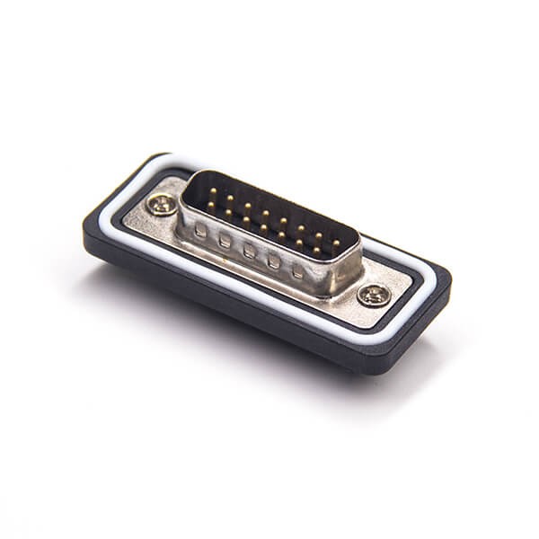 15 pin d sub solder connector Standard IP67 type 2 Rows Solder Type For Cable