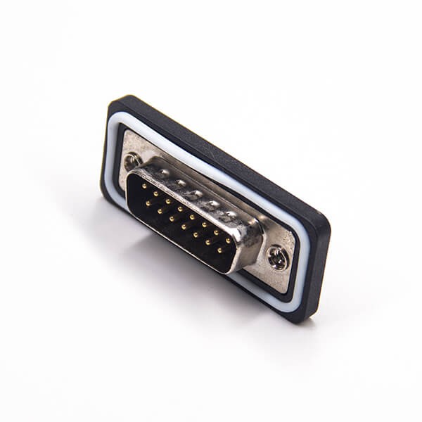 15 pin d sub solder connector Standard IP67 type 2 Rows Solder Type For Cable 20pcs