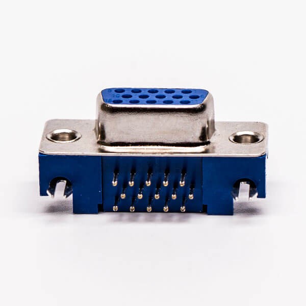 15 Pin HD D sub 90° Degree Blue 3.08 Staking Type Though Hole 20pcs