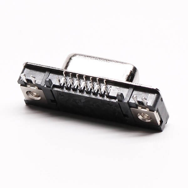 15 Pin HD D-sub Jack Right Angled Though Hole Black staking type 20pcs