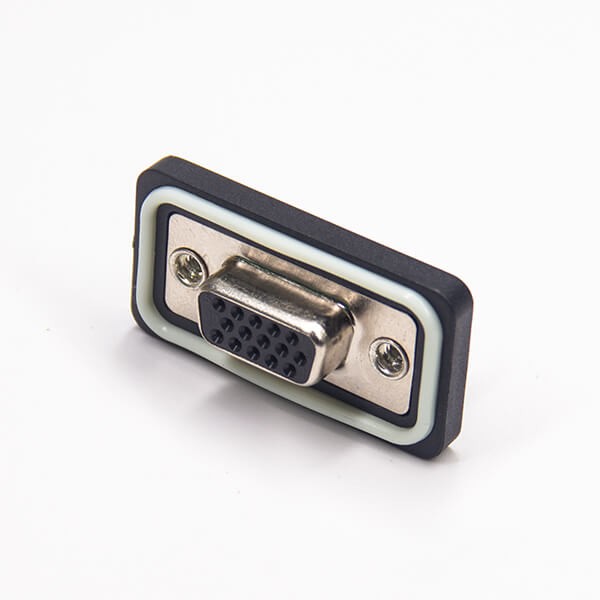 15 pin male d sub connector (vga) Standard IP67 type 3 Rows Through Hole Panel Mount With Harpoon 20pcs