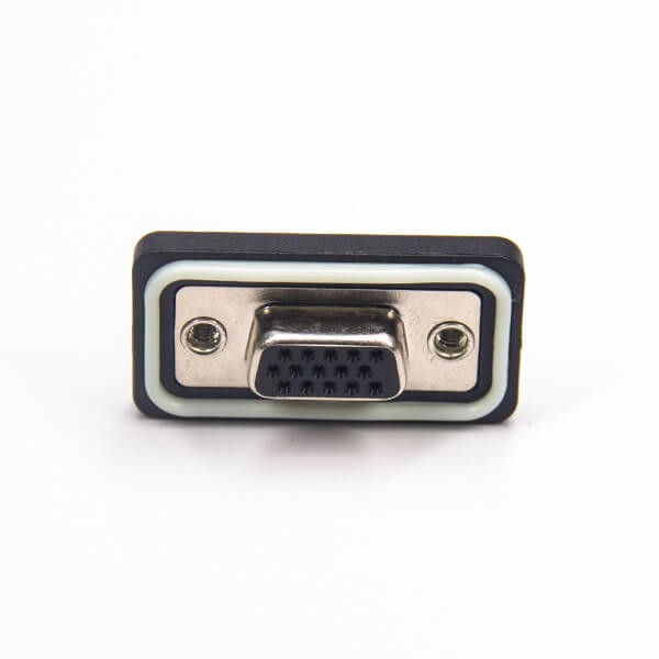 15 pin male d sub connector (vga) Standard IP67 type 3 Rows Through Hole Panel Mount With Harpoon