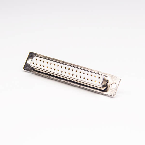 2 Row D SUB 37 Pin Female Machined White Straight Solder Type 20pcs